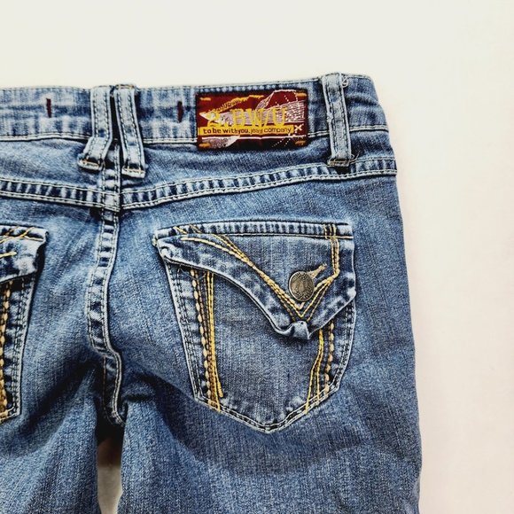 To Be With You Women's Skinny Denim Jeans Size 3 Blue Stretch - Picture 11 of 12